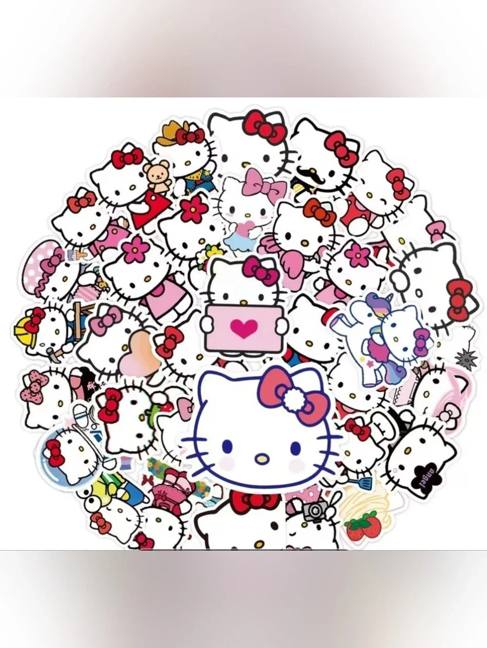 Hello Kitty Stationary Set- Notepad, Pen, Stickers & Zipper Pouch- NEW!